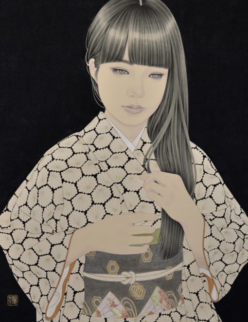 最高のイラスト画像 綺麗な日本 画 美人 画 イラスト