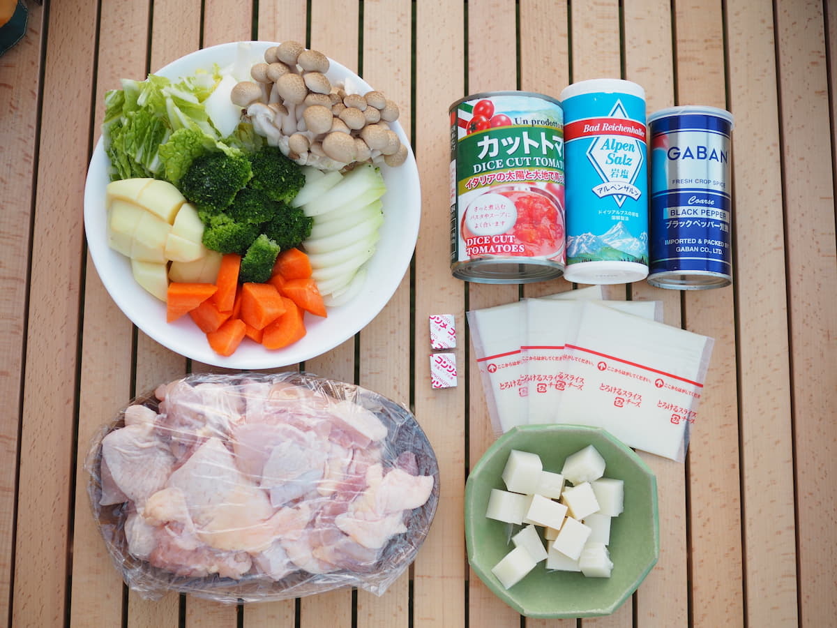 冬のファミリーキャンプに手軽で最適! 2000円以内で3食おやつ付きレシピ