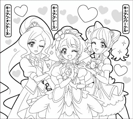 プリキュア新シリーズのぬりえが登場！マクドナルド ハッピーセット『ヒーリングっど♥プリキュア』 | ニコニコニュース