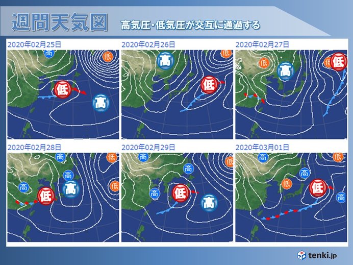 週間予報 天気は周期変化 まだ寒気の出番あり ニコニコニュース