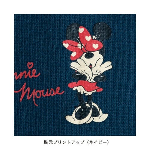 パーカワンピース　ネイビー　ププリントアップ