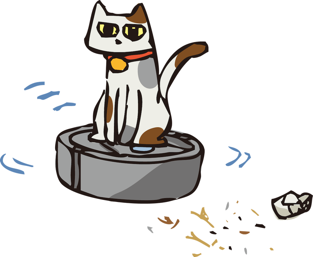 ロボット掃除機に乗ったネコは好きですか 机の上をハッピーにしてくれる楽しい猫グッズ2選 ニコニコニュース