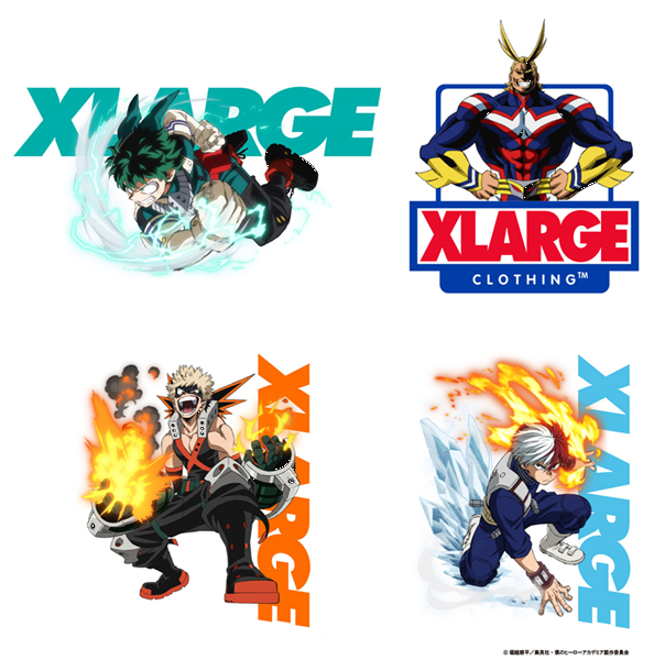 僕のヒーローアカデミア がストリートファッションブランド Xlarge