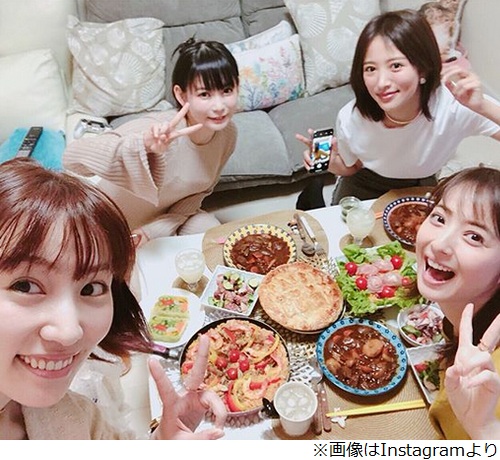 しょこたん宅で佐々木希 夏菜 徳永えり女子会 ニコニコニュース