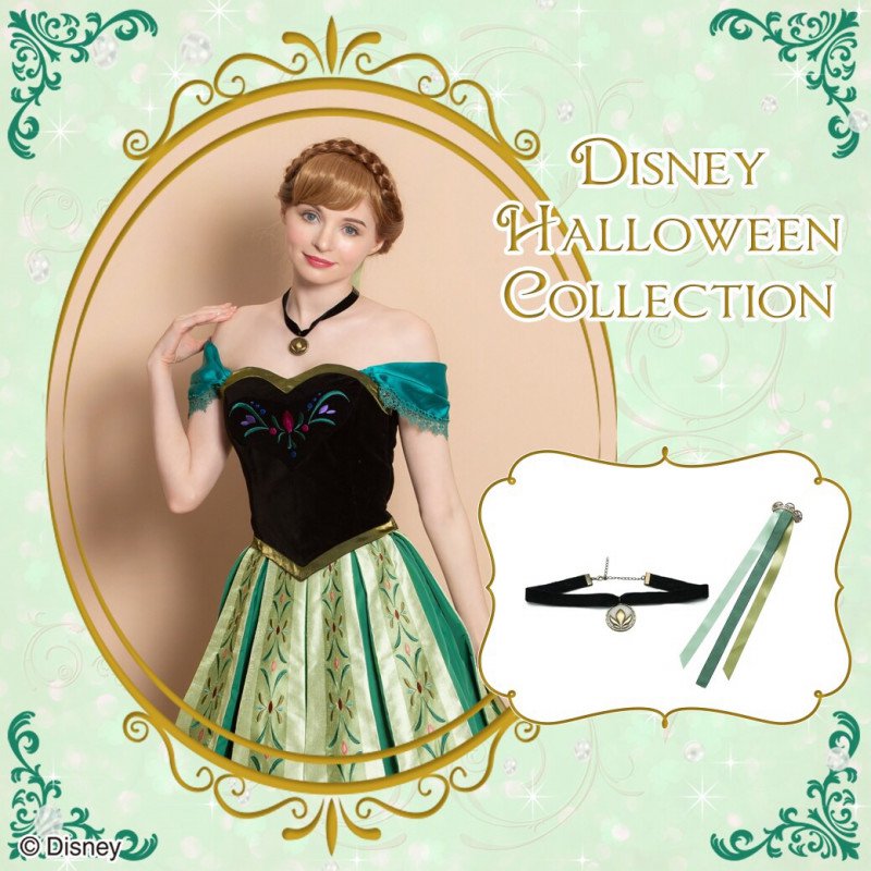 戴冠式でのアナをイメージした総刺繍ドレス シークレットハニー Disney Halloween Collection ニコニコニュース