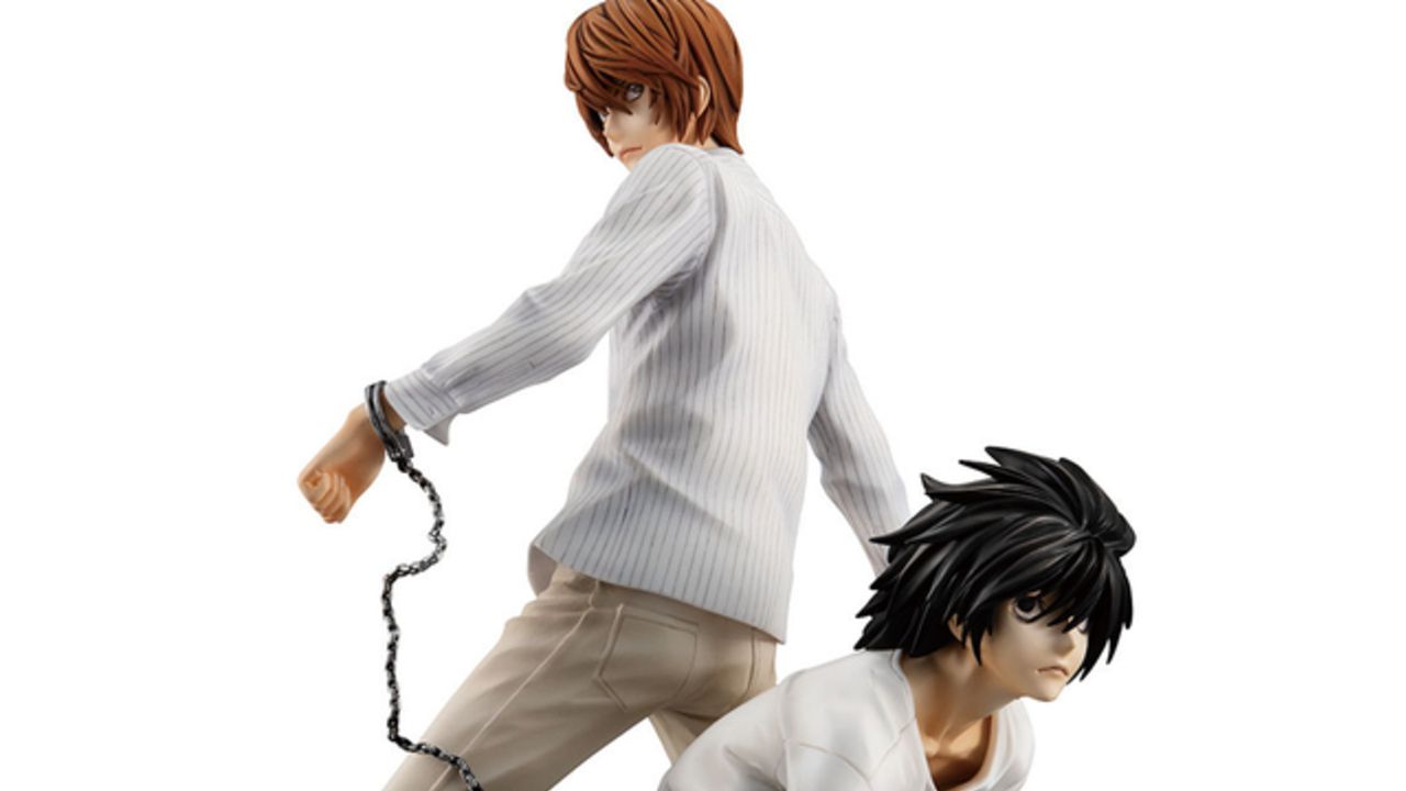 Deathnote 夜神月 Lが手錠で繋がれたイラストがフィギュア化 本物のチェーンも付属 ニコニコニュース