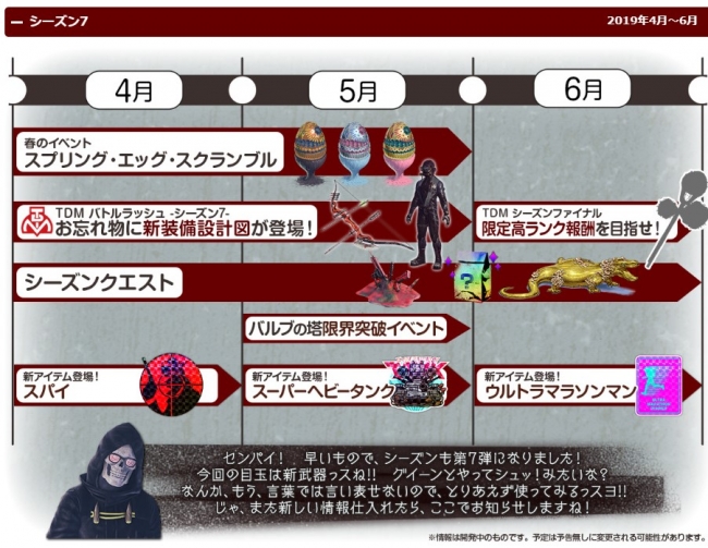 Let It Die 19年4月1日 月 より Tdmバトルラッシュ がシーズン7に突入 ニコニコニュース