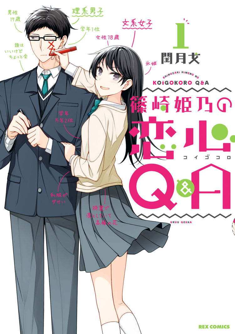 恋を知らない文系女子と無愛想理系男子のラブコメ 閏月戈 篠崎姫乃の恋心q A 1巻 ニコニコニュース