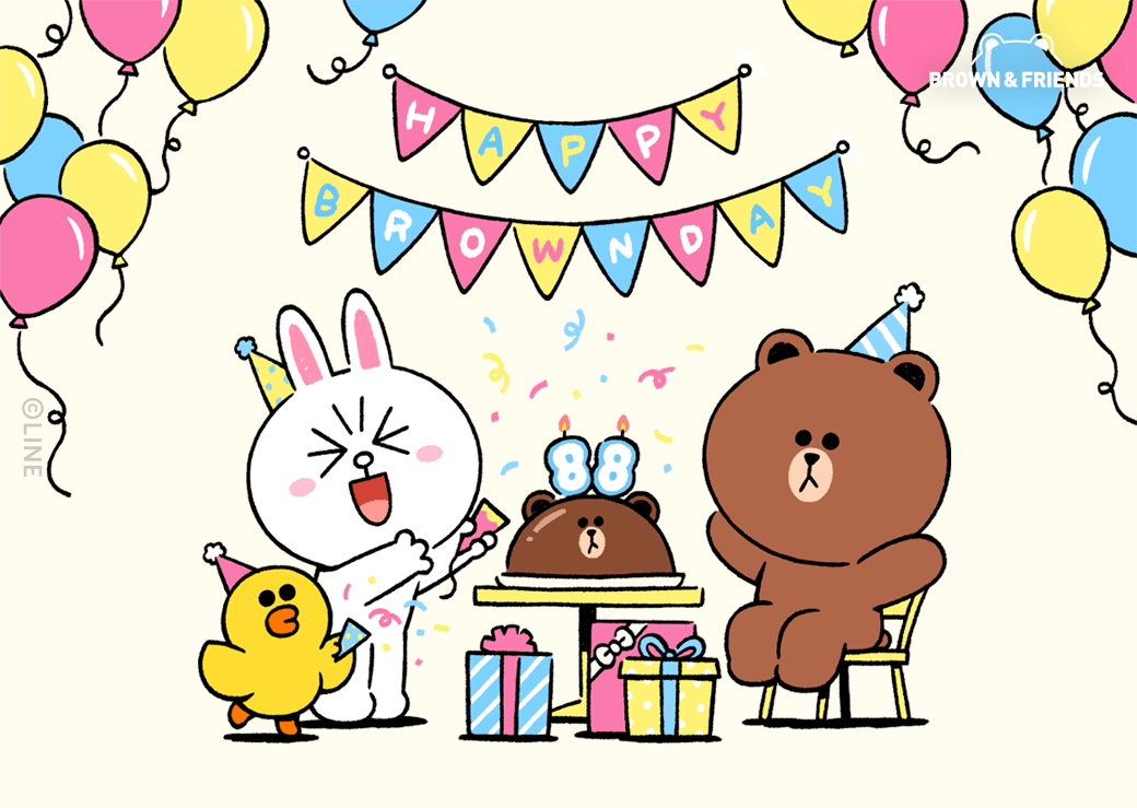 ブラウンのお誕生日をお祝い Line Friends Flagship Store In Harajuku 2019 ニコニコニュース