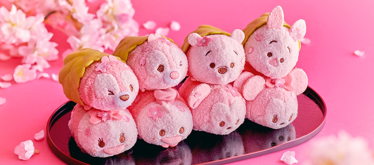 桜餅風のぬいぐるみも ディズニーストア Tsum Tsum ツムツム さくらシリーズ ニコニコニュース