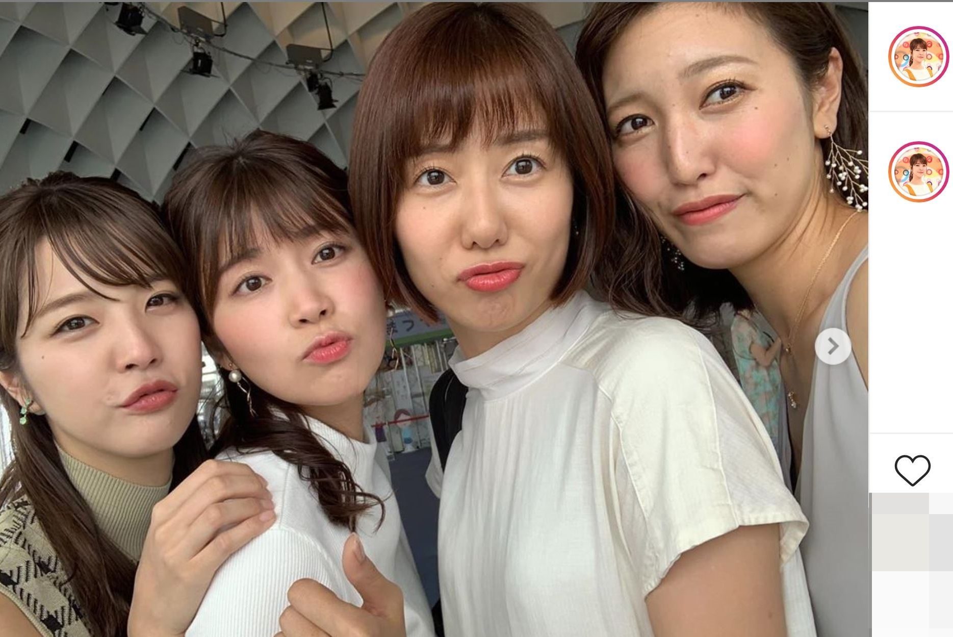 久代萌美アナ 美人アナ4ショット披露 見てるだけで幸せ アヒル口かわいい あいどるニュース