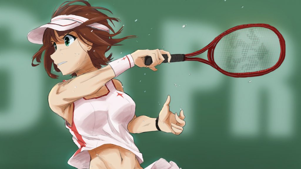 なびく髪 たぎる汗 テニスウェアの女子 イラスト集 ニコニコニュース