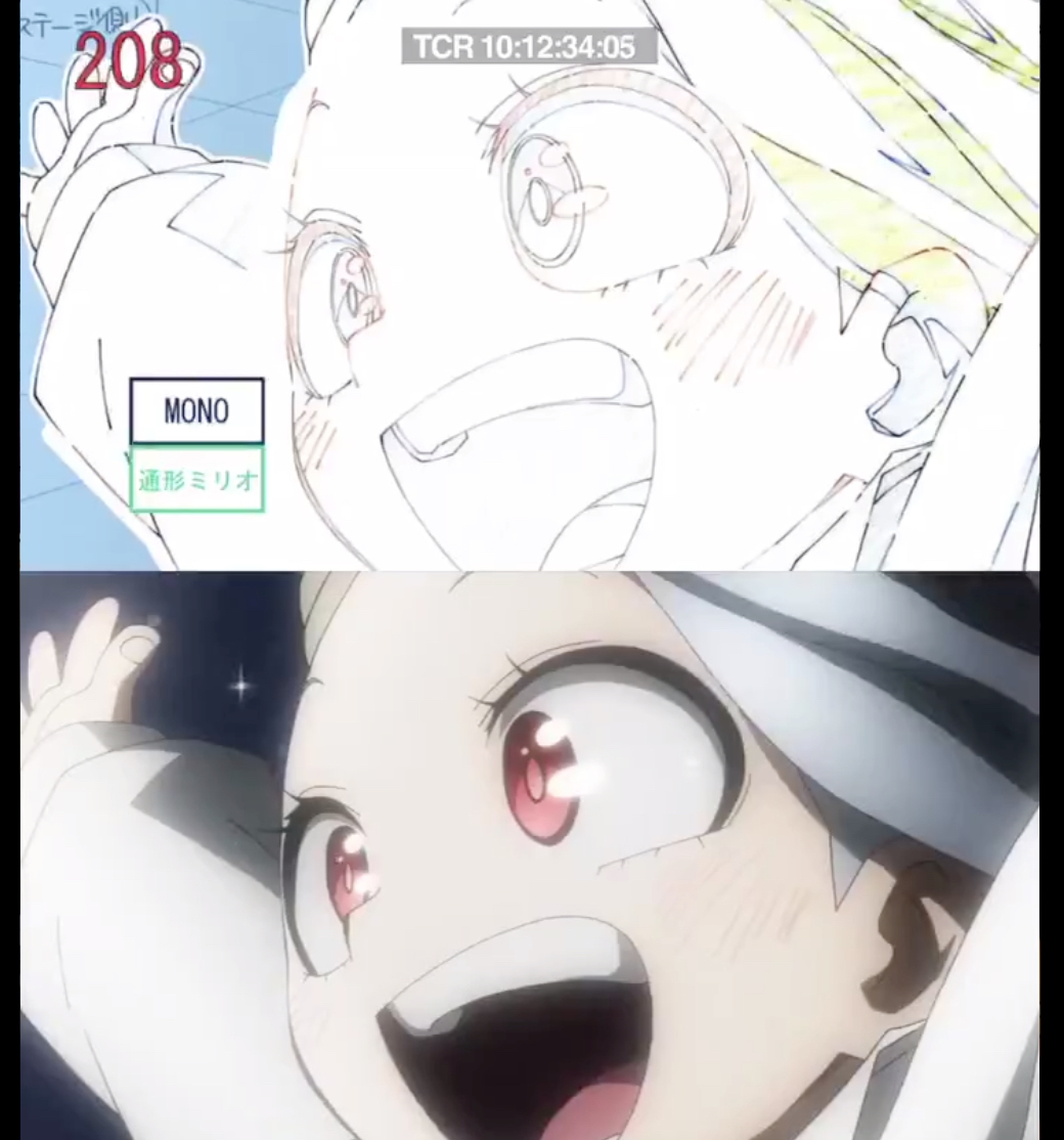 Tvアニメ ヒロアカ4期 名シーンの貴重な線撮映像と本編映像の比較