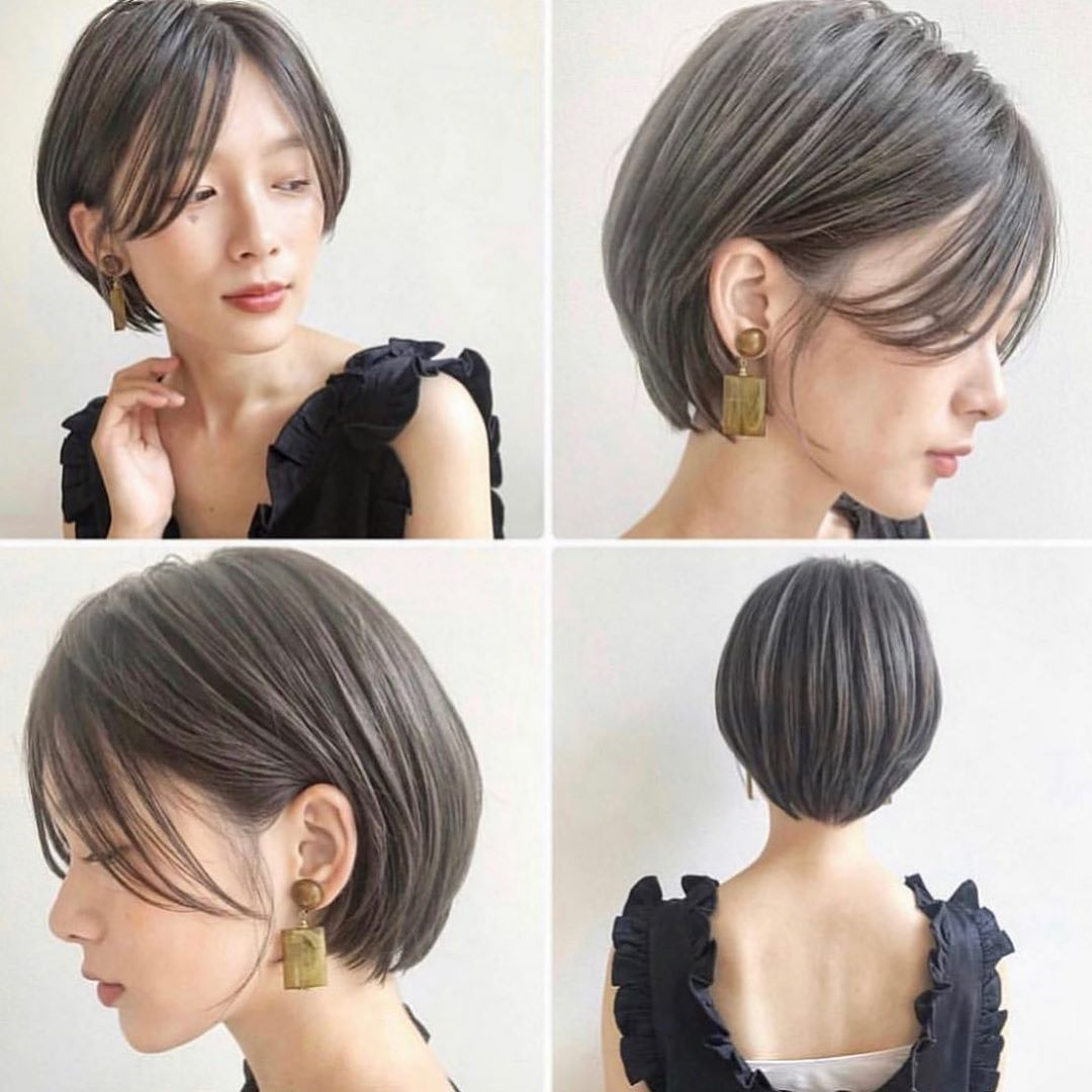 ショートボブの黒髪おすすめスタイル 顔型別に似合わせヘアご紹介 ニコニコニュース