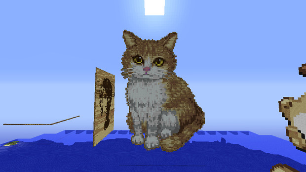 Minecraft 猫 ドット絵 赤崎 さんのイラスト ニコニコ静画