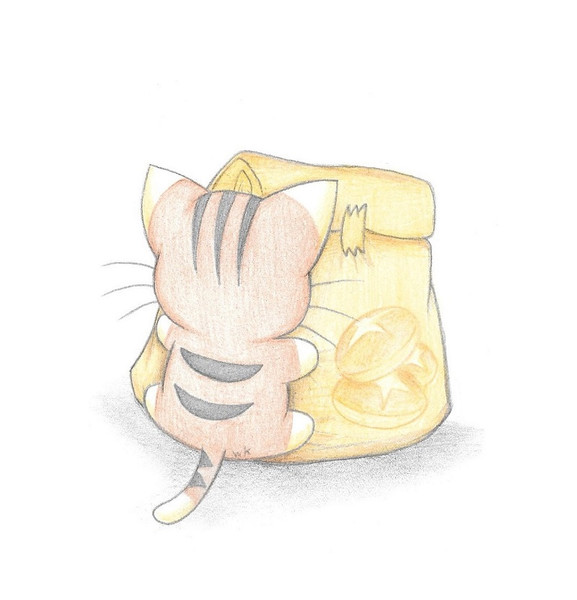 パンとひっつき虫ちゃん / わにねこwithくまこ さんのイラスト - ニコニコ静画 (イラスト)